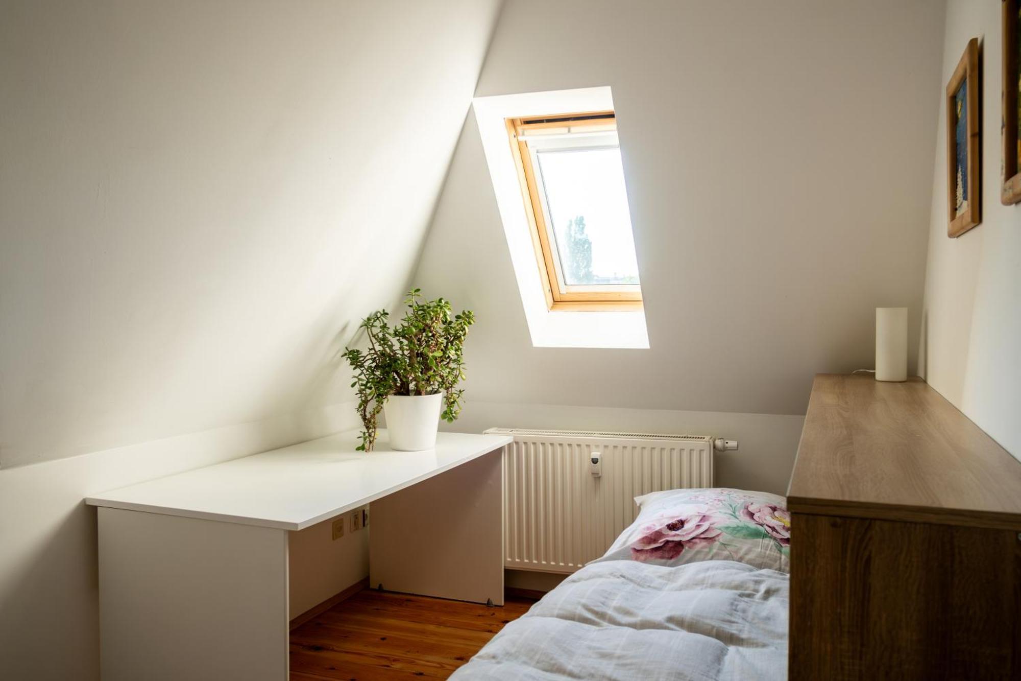 Doppelhaus- Villa Leipzig Schleussig , Moderner Altbau Apartment Dachetage Mit 2 Schlafzimmern Und Separatem Zusatzzimmer , Parkplatz - Balkon - Kamin - Eicheparkett - Arbeitsplatz Екстер'єр фото